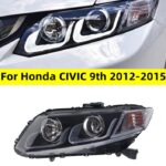 Car Lights For Honda CIVIC G9 Headlights Assembly 2012-20 15 G9.5 LED Daytime Running Light Lens Xenon Headlights