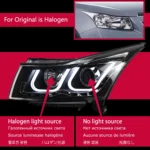 Headlight For Cruze 20 08-20 15 LED Head Lamp DRL Turn Signal Angel Eyes Daytime Light LED Projector Bifocal Lens - Image 6