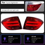 Car Tail Light for Toyota Highlander 2007-2011 Rear Lamp DRL Dynamic Signal Brake Reverse Auto Accessories - Image 6