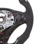 LED Performance Steering Wheels For E82 E90 E87 E91 E92 E93 LED Forged Carbon Fiber Driving Wheel - Image 3