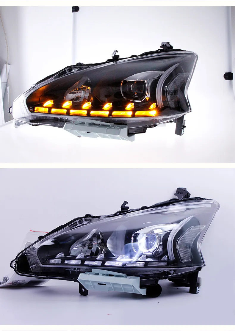 Car Styling headlights for Nissan Teana Altima LED Headlight 20 13-20 17 DRL Hid Option Head Lamp Angel Eye Beam Accessories