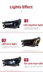 Headlight All LED For Toyota HILUX REVO 20 21-2024 Headlamp Assembly Upgrade High-end LED Daytime Running Lights - Image 5