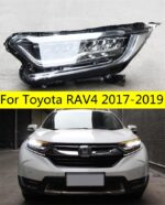 2 PCS Car Goods For Toyota RAV4  2017-2019 Head lamp LED Headlight High Beam Turn Signal Headlights