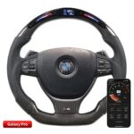 Race Display LED Steering Wheels for BMW F01 F10 7 Series 5 Series Carbon Fiber - Image 5