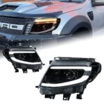 headlight LED for Ford Ranger Headlights 2012-20 15 Ranger T6 DRL Day Time Running Signal Lights Headlamp Auto Assembly