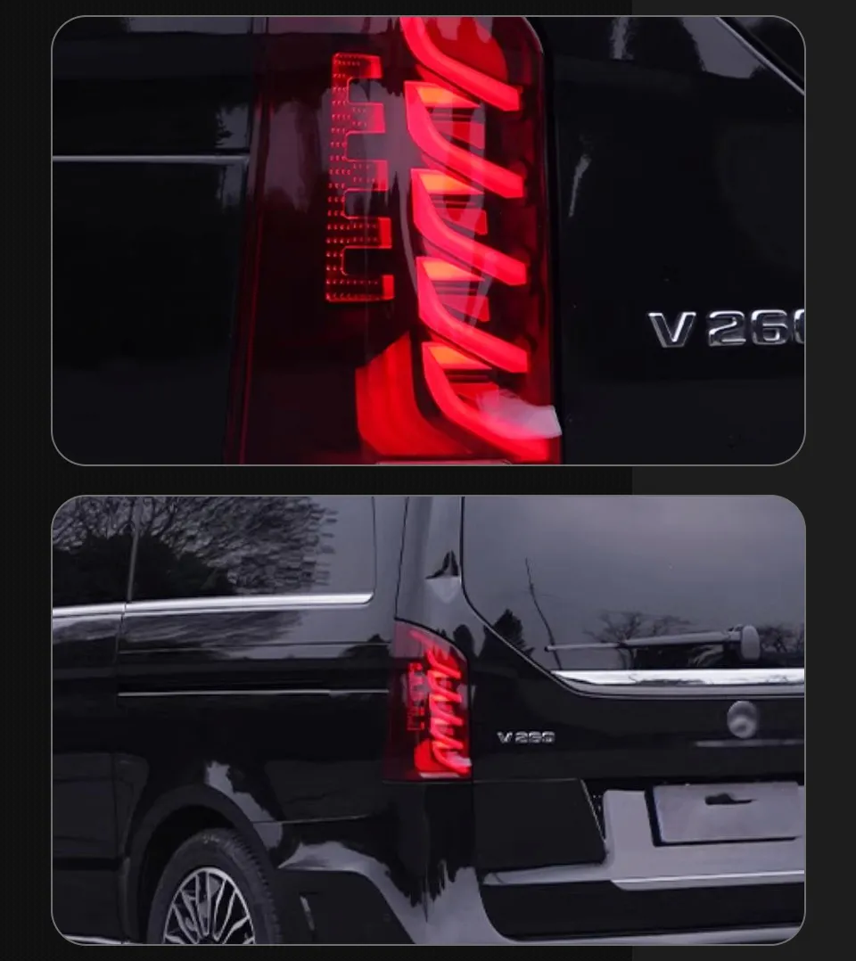 For BENZ VITO W447 2014-20 20 LED Tail Lamp DRL Turn Dynamic Signal Brake Reverse Auto Taillights
