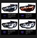 Car Lights for Audi A3 LED Headlights 2013-20 16 A3 8V Original Xenon Lights Upgrade LED Headlight Signal Lamp - Image 3