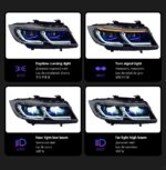 LED Headlight For BMW E90 Headlights 2005-2012 320i 318i 323i 3 Series Hid Bi Xenon Beam Running Lights - Image 3