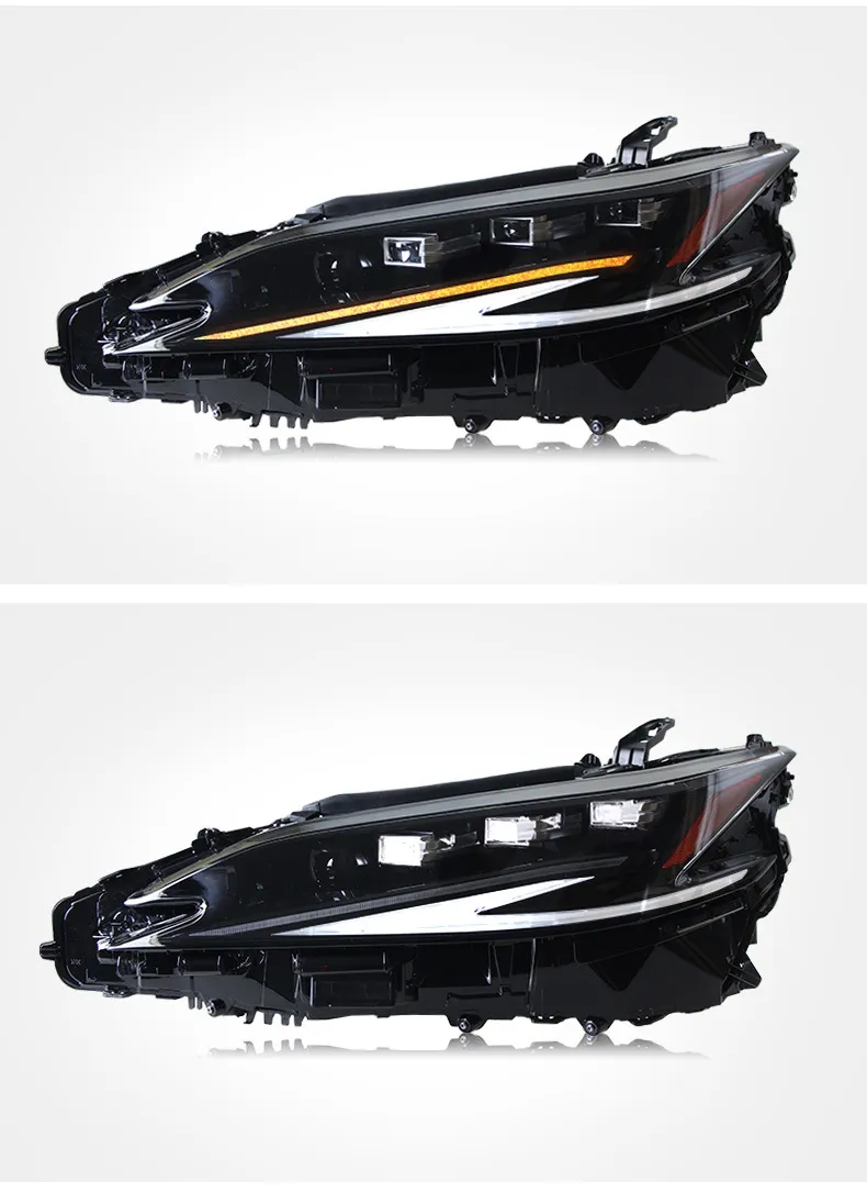 New Matrix Headlights for Lexus ES 20 15-2023 LED Headlamp 4-eye Front Driving Lights Turn Signal Car Light Accessory