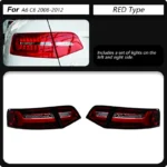Car Modified Taillight For AUDI A6 C6 2008-2012 C7 Styling LED Running Lights Sequential Signal Rear Brake Taillights - Image 6