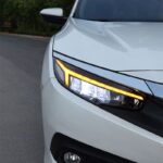 2 PCS Auto Car HeadLight Parts For Honda Civic X G10 Modified LED Lamps Headlights DRL Dual Projector Facelift - Image 4