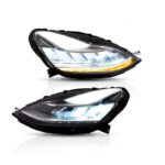 Auto Headlight LED Lens Headlight Assembly Blue Color Integrated For Tesla Model 3 20 17-20 22 LED High Low Beam Lights - Image 2
