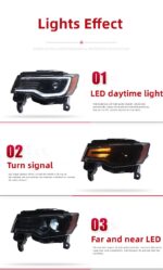 Headlight All LED For Jeep Compass 20 15-20 21 Cherokee LED Daytime Lights Lens Headlights Turn Signal Lights Accessory - Image 5