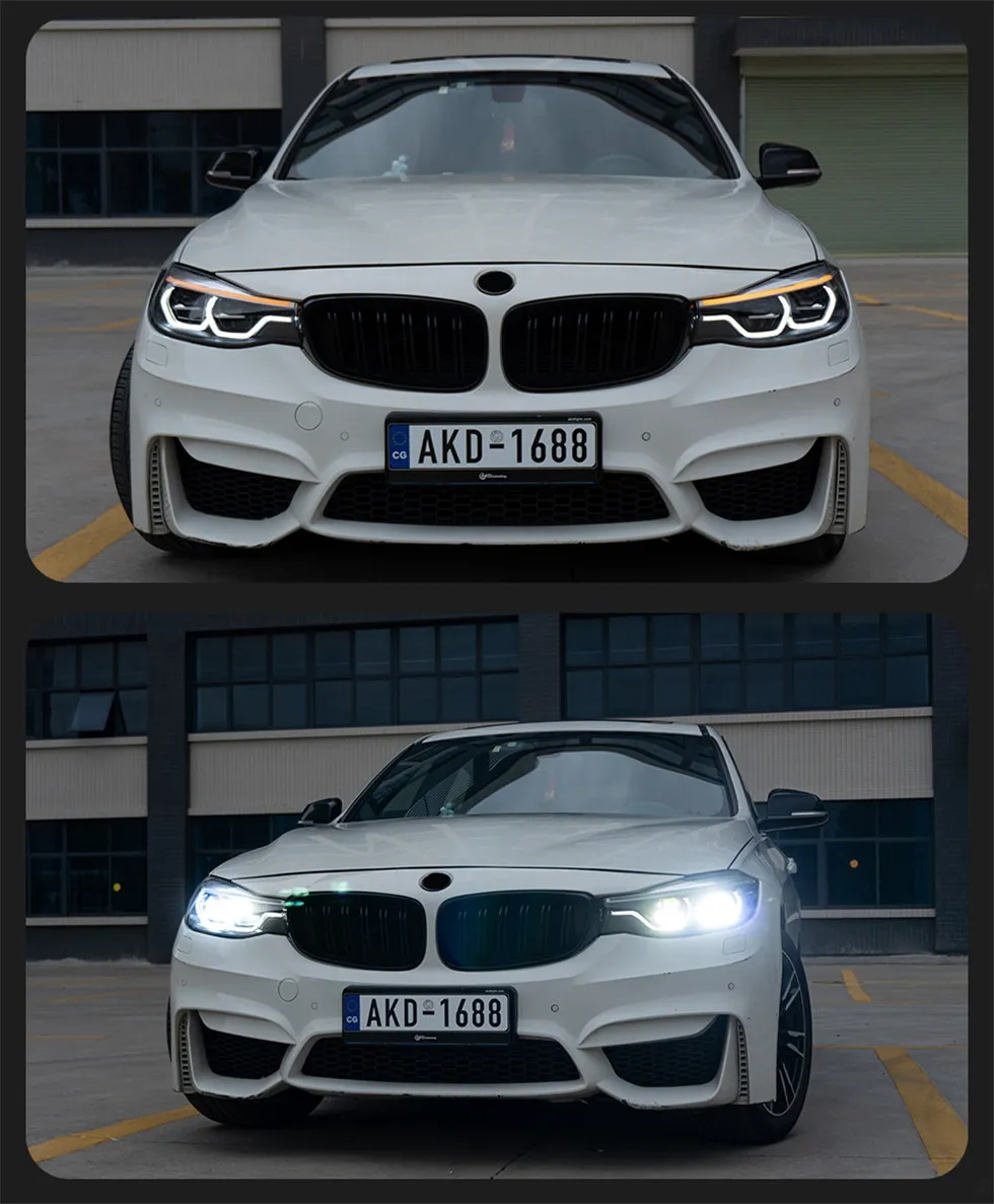 Car Styling for BMW F34 3 Series GT 3GT 20 13-20 20 With Xenon Lights LED Daytime Running Lights Fog Front Lights