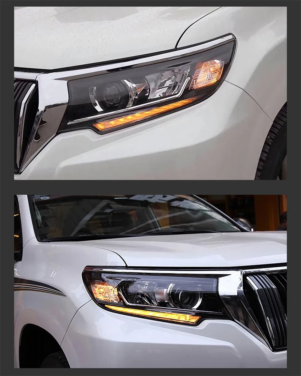 Car Headlights For New Prado 20 18-20 21 Cruiser LED Front Headlight High Low Beam Driving Lights DRL Signal