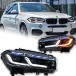 LED Headlights For BMW X5 F15 2014-20 18 X6 F16 LED Auto Headlights Assembly Upgrade M5 Competition Design Bicofal Lens Kit Accessories