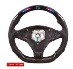 4 Styles Steering Wheels for Tesla Model S Carbon Fiber LED Customized Racing Steering Wheel - Image 6