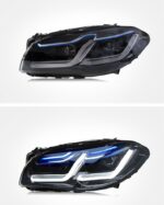 Car Headlights For BMW 5 series F10 F18 2011-20 17 Upgrade G30 Style LED Daytime Light Dual Lens Headlight - Image 5