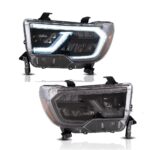 Car LED Headlights for Toyota TUNDRA 20 07-20 13/SEQUOIA 20 08-20 18 LED Lens Head Lamp Assembly - Image 2