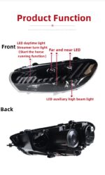Car Lights For VW Scirocco 2009-20 17 Modified AUDI Style Headlights All LED Daytime Light Front Turn Signal Lamp - Image 5