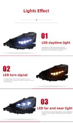 Full LED Headlights for Lexus IS 20 13-20 16 LED Turn Signal Lamp High Low Beam One Lens Front Daytime Light - Image 5
