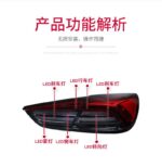 Car Styling Tailligts for Maserati Ghibli Taillight Assembly Ghibli Upgrade New LED Guide Running Lights Turn Signal Reversing Rear Lamp - Image 5