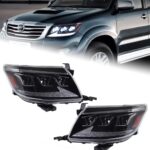 For Toyota Hilux VIGO 2011-2014 LED Headlight Auto Headlights Upgrade High Configure Design Head Front Lamp - Image 3