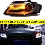 Car Front Headlight For Audi A4 B8 A4L S4 RS4 2009-2012 LED Auto Headlight Assembly Upgrade Bicofal Lens Xenon Headlights