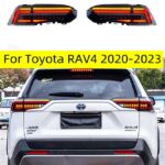 Automotive Accessories Taillights for Toyota RAV4 LED Tail Light 20 20-2023 RAV4 Rear Fog Brake Turn Signal