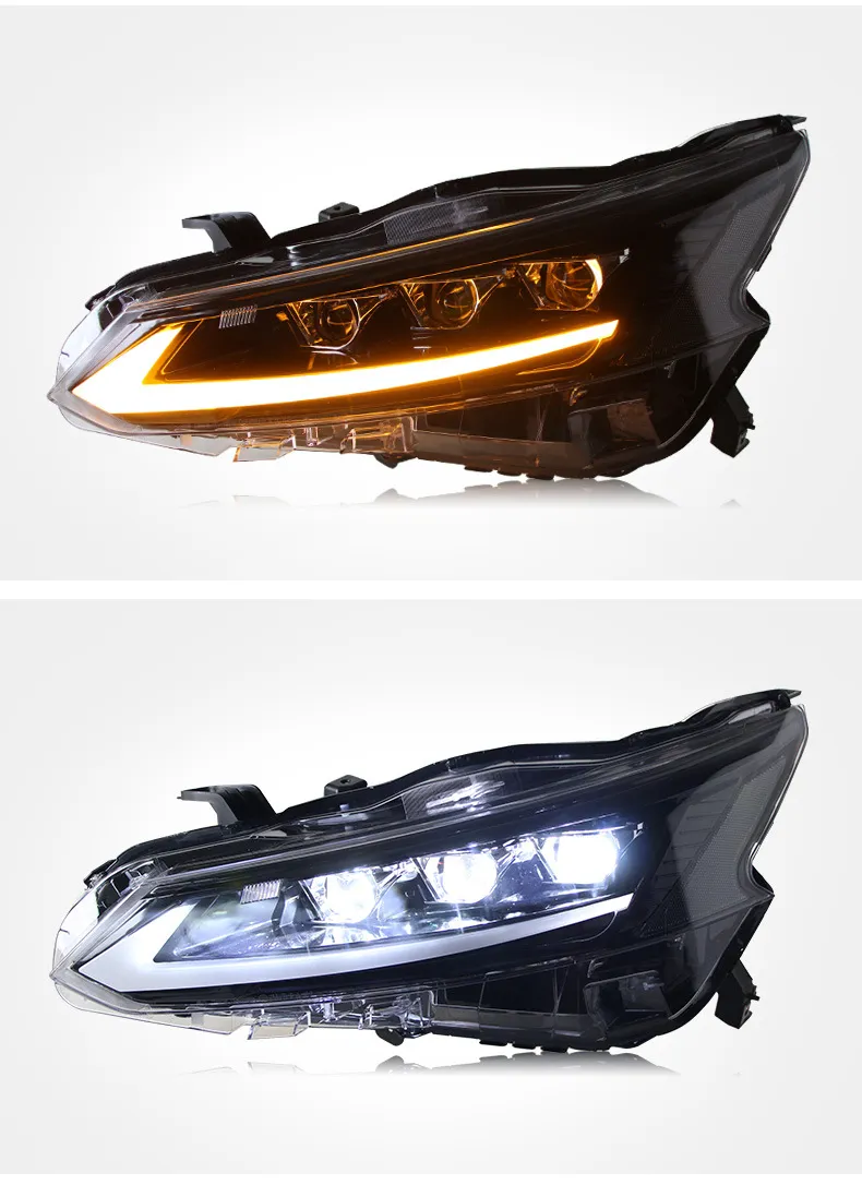 Full LED Front Headlights For Nissan Teana 20 19-20 23 Head Lights DRL Running Light Turn Signal Driving Lamp