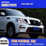 Car Headlights For Nissan Patrol Y62 2013-20 16 LED DRL Front Dynamic Turn Signal Lamp LED Lens Auto Assembly - Image 3