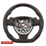 Race Display LED Steering Wheels for BMW F01 F10 7 Series 5 Series Carbon Fiber - Image 4