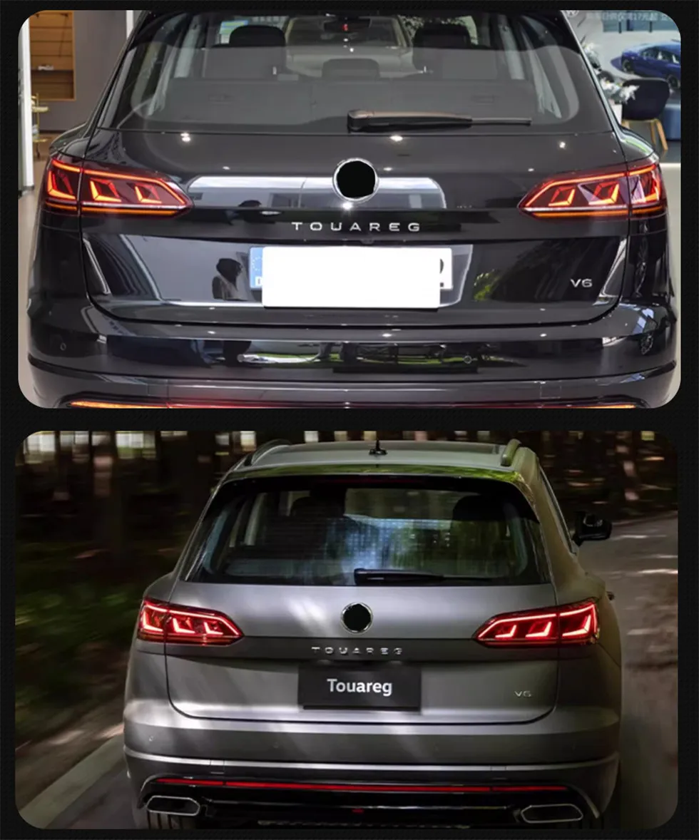 Car Tail Lights for VW Touareg 20 19-2023 LED Taillight Turn Signal Lamp Brake Light Rear Reverse Lights Assembly
