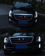Auto Tuning Headlights For Cadillac ATS-L 20 14-20 18 Bi-Xenon Beam Fog Lights LED Turn Signal Running Lights - Image 4