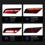 For Audi A7 Tail Lights 20 11-20 18 RS7 LED Taillight Assembly Rear Tail Stop Light Brake Lamp Dynamic Steering Light - Image 3