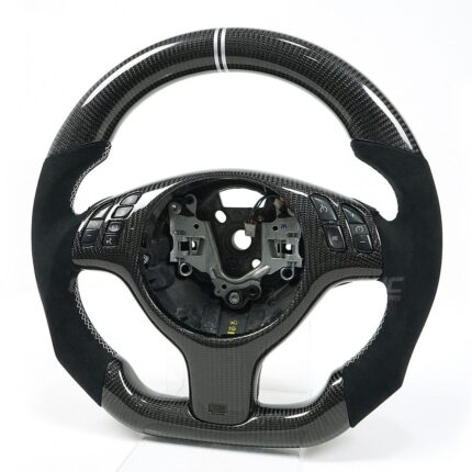 Carbon Fiber Steering Wheel leather Alcantara For BMW E46 Customized Lmprove Driving Experience