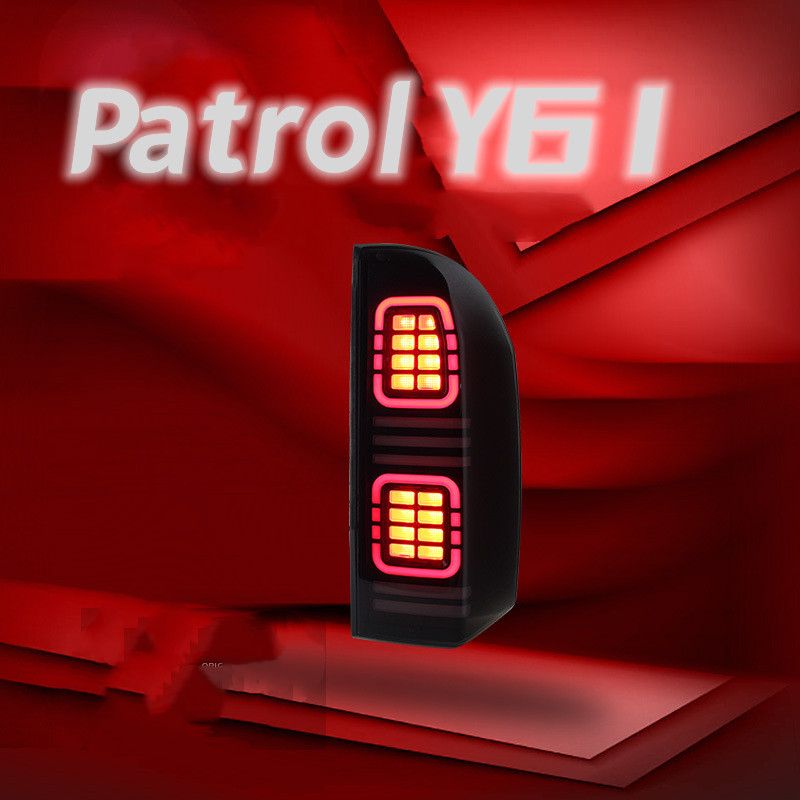 1cd89b08-309c-4fad-8b50-f2630b074f68 Nissan patrol y61 20 05-20 22 Taillight Assembly LED Running Light Streamer Turn Signal Brake Reverse Lamp - Image 1