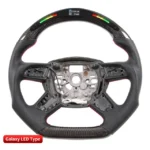 LED Racing Steering Wheel compatible for Audi A6 A8 Carbon Fiber Customized Driving Wheel - Image 8