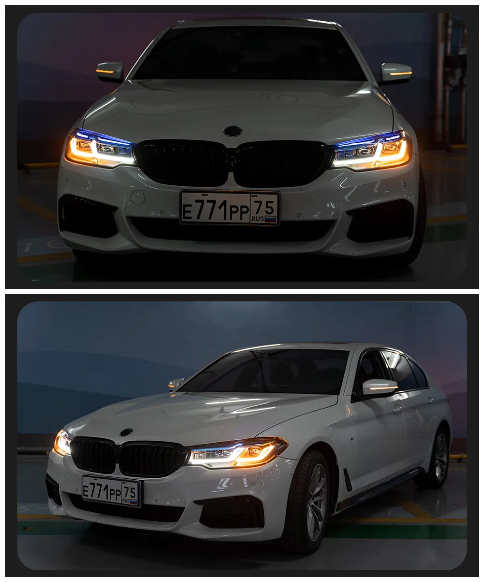 Car Lights for BMW G30 LED Headlight 20 17-20 20 525i 530i 535i 540i Head Lamp DRL Signal Lamp