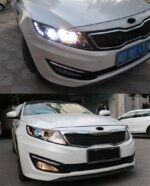 Kia K5 Optima Head Lamp 2011-2014 Car Accessory Fog Lights Day Running Light DRL H7 LED Bi Xenon Bulb Headlights - Image 3