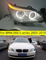 BMW E60 Head Lamp 20 03-20 10 Car Accessory Fog Light Day Running Light DRL H7 LED Bi Xenon Bulb 520i 523i 530i Headlights