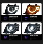 Auto Parts Headlights For PAJERO V93 Headlight V97 20 06-20 21 Montero V87 V95 Dynamic Signal Animation Lights - Image 3