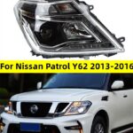 Car Headlights For Nissan Patrol Y62 2013-20 16 LED DRL Front Dynamic Turn Signal Lamp LED Lens Auto Assembly