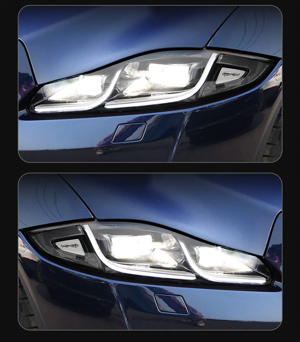 Car Head lamp for Jaguar XJL Headlights 20 11-20 19 XJ XF XE Headlights DRL Turn Signal High Beam Daytime Lights