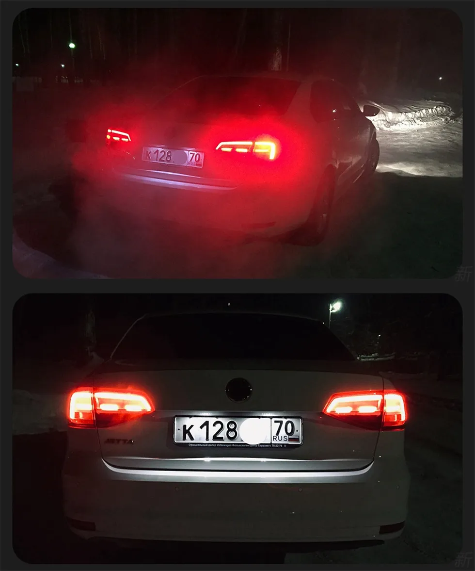 Car Lights For VW Jetta MK6 20 15-20 18 Taillights LED DRL Running Lights Fog Lights Turn Signal Rear Parking Lights