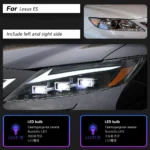 Headlight Assembly for Lexus ES200 2013-2014 ES300 Headlights LED DRL Moving Turn Signal Light Auto Accessories - Image 6