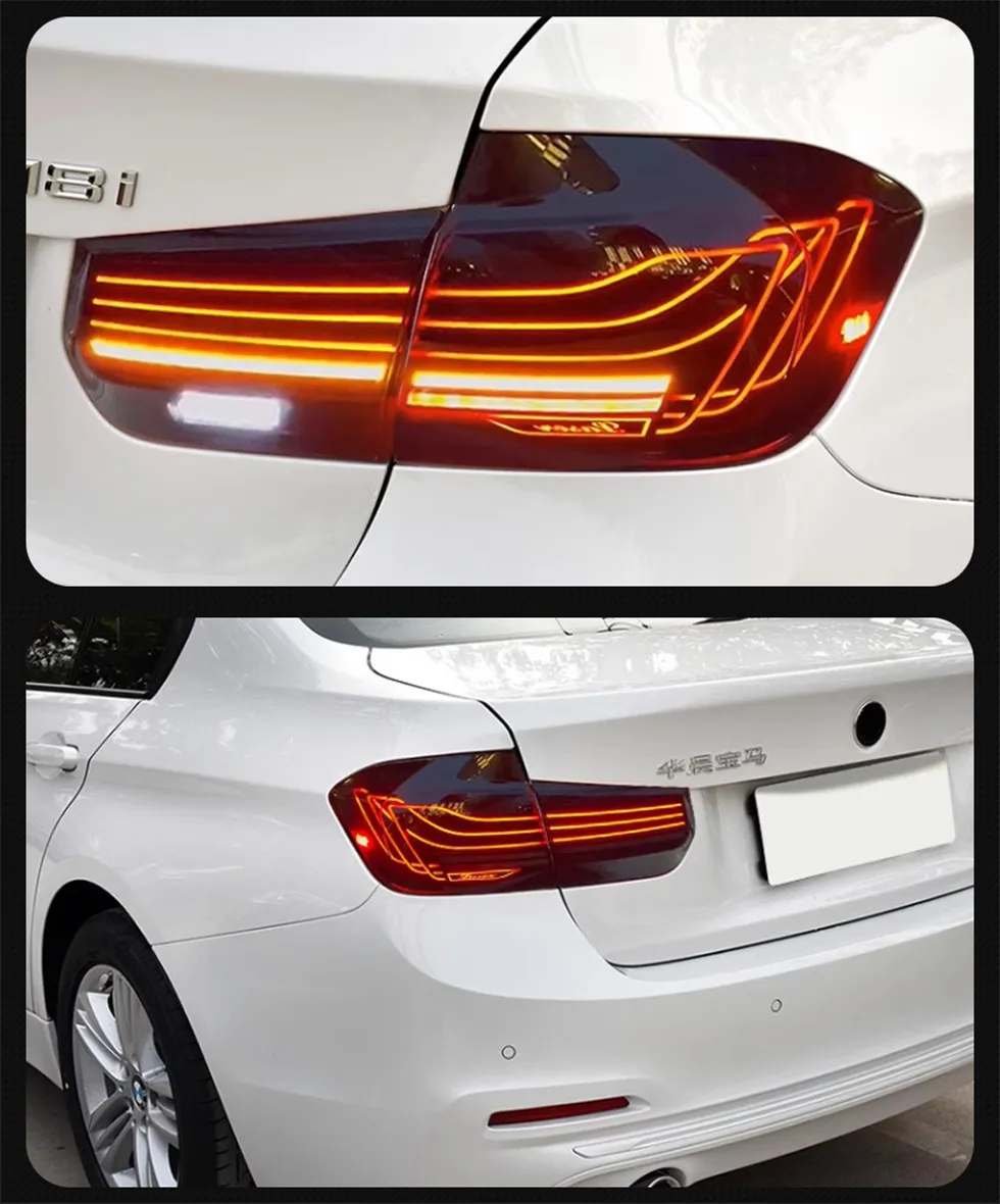 For BMW F30 2013-20 18 F35 F80 3D Rear Lamp 318i 320i 325i 330i 335 LED Rear Lights Turn Signal Light Reversing Brake Fog Lamp