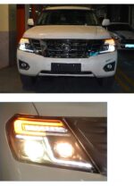 Headlights for Nissan Patrol Y62 2012-20 18 LED DRL Head Lights Dynamic Assembly Turn Signal Auto Front Lamp - Image 3