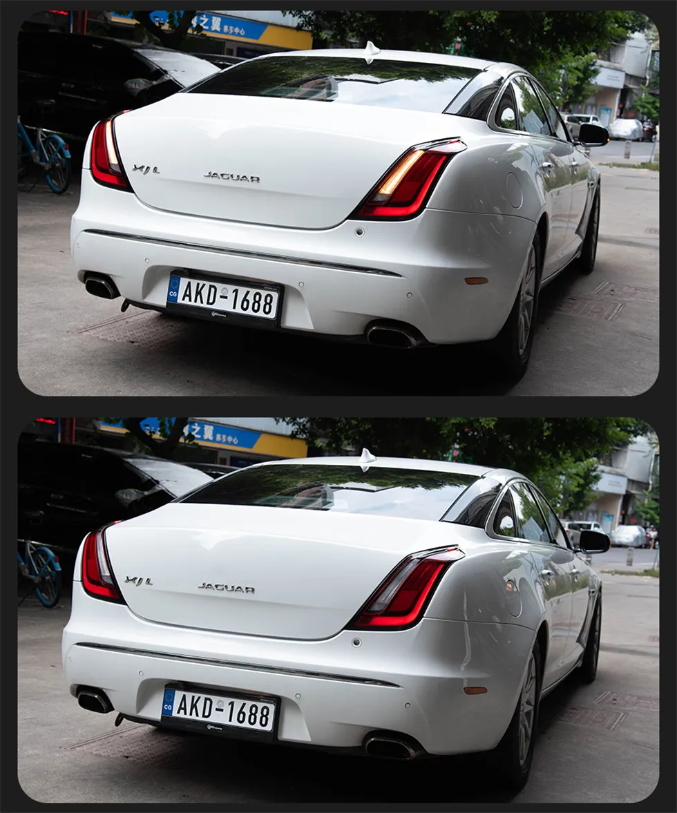 Car Styling Taillight for Jaguar XJ XJL 2010-20 18 XJL LED Tail Light DRL Rear Signal Brake Reverse Stop Lamp
