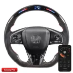 Car Steering Wheels Accessories for Honda Civ-ic FC Si Type - R FK7 FK8 Race display 100% Carbon Fiber LED Steering Wheel - Image 9